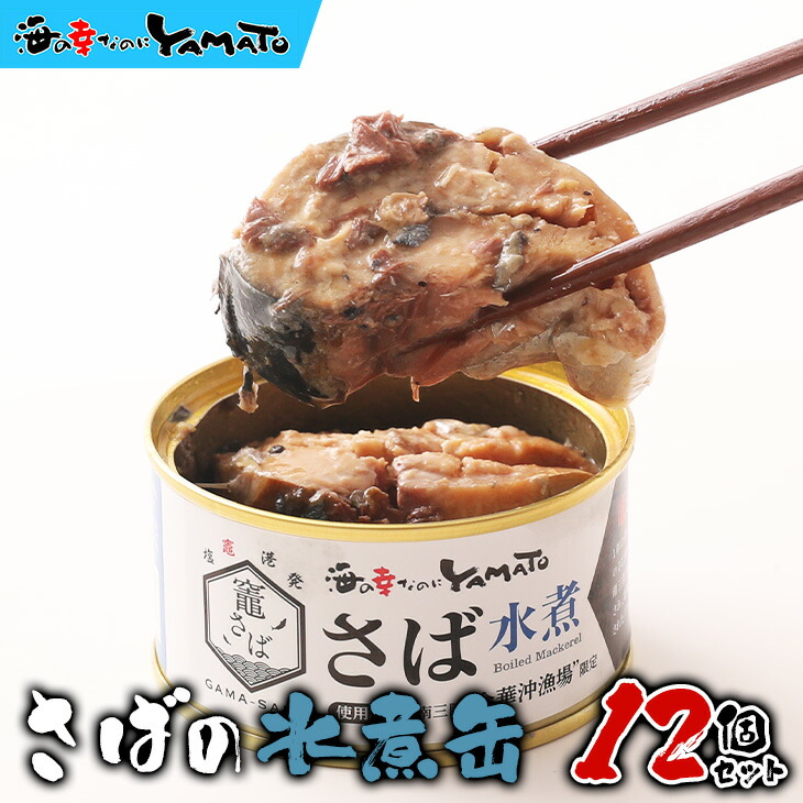 【賞味期限20026年8月9日】竈さば x 木の屋 水煮缶12個セット 金華山沖漁場・魚体500g以上の竈さばでつくる絶品の鯖缶 サバ さば 鯖 缶詰 非常食 木の屋 石巻水産 お歳暮
