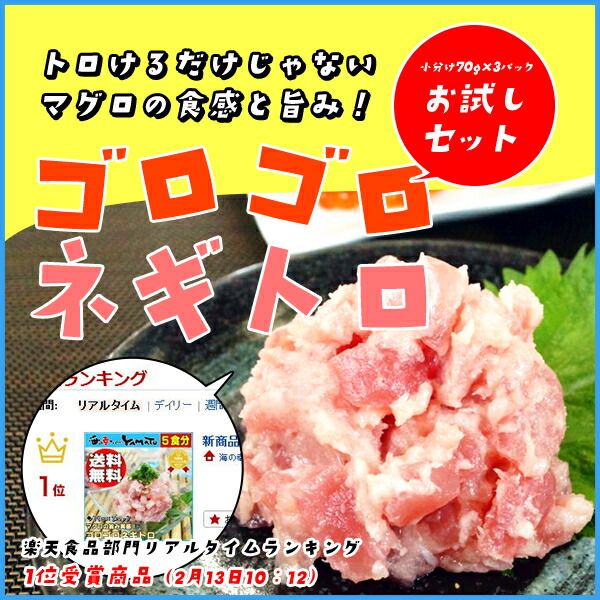 おすすめはネギトロ丼
