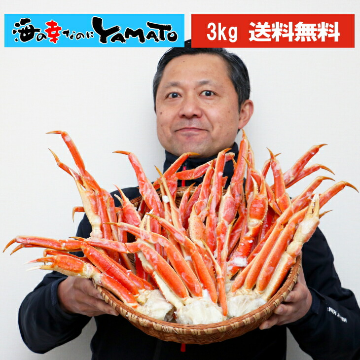 1kg当たり3,704円！メガ盛り3kg！大型Ｌ・2Lサイズのボイル本ズワイ蟹脚 10肩前後 + 折れ蟹 カニ食べ放題 船上凍結ワンフローズン ずわいがに ズワイガニ ズワイ蟹 本ズワイ蟹 お祝い 父の日 お歳暮 8~10人前 年末年始予約受付中