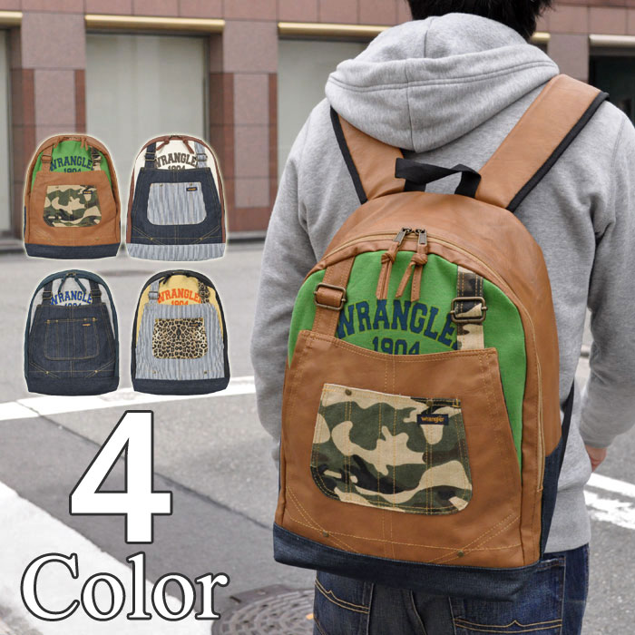 楽天市場 リュック メンズ リュック メンズ おしゃれ リュック 大容量 リュック 通学 メンズ リュック おしゃれ メンズ リュックサック メンズ オーバーオール 通勤 通学 高校生 デニム Wrangler ラングラー P Pesca ペスカ