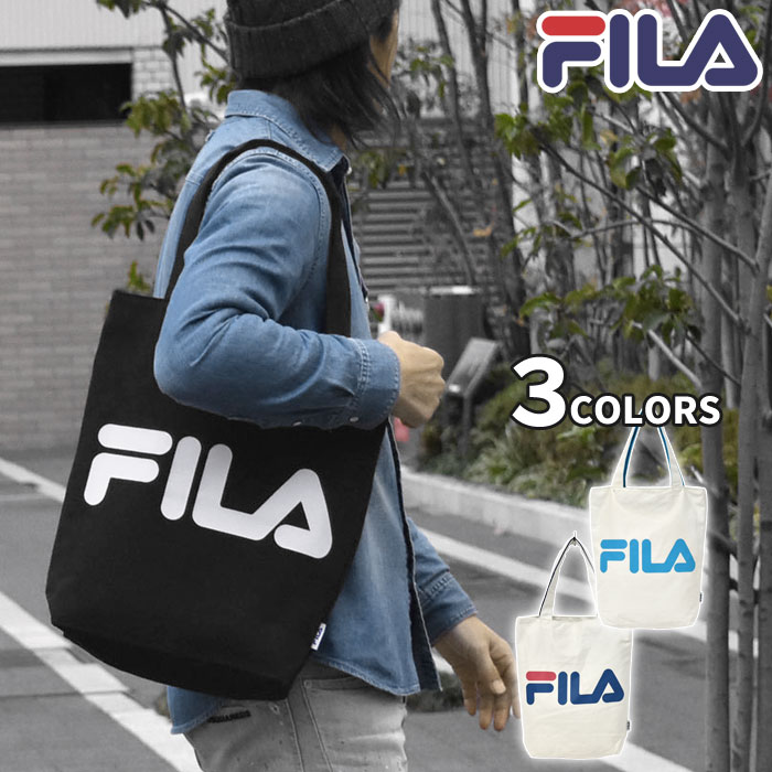 【楽天市場】トートバッグ メンズ/トートバッグ 大きめ/トートバッグ A4/FILA フィラ キャンバス ビッグロゴ トートバッグ 通勤 通学 ...