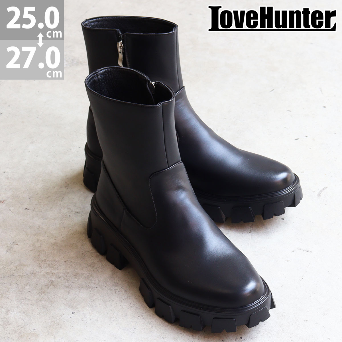 楽天市場】ブーツ メンズ ショート 厚底 5cmヒール 脚長 スタイル