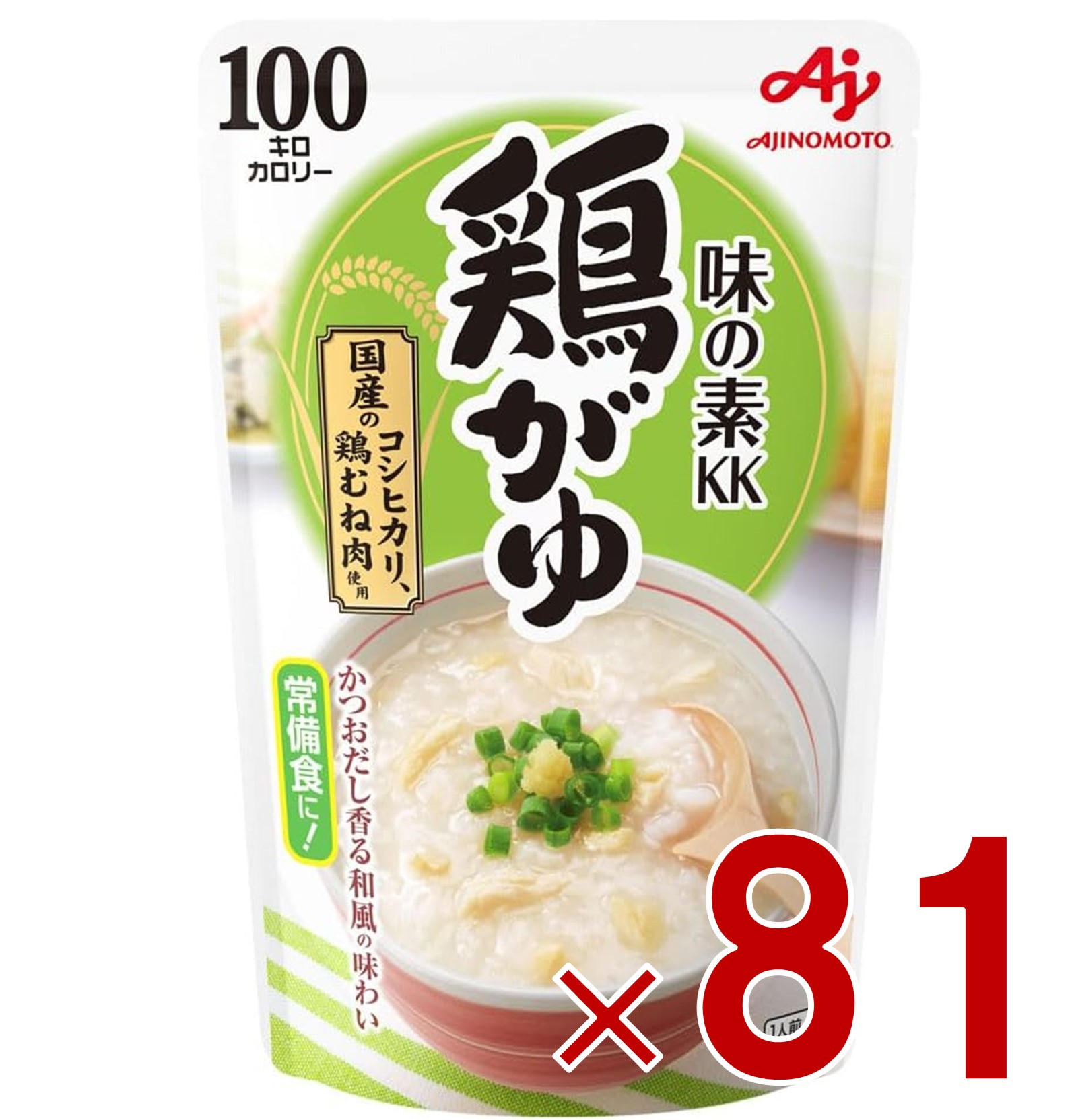 【P最大5倍 要エントリー 4-10日マラソン限定】味の素 鶏がゆ 250g おかゆ レトルト 非常食 備蓄 仕送り お粥 鶏 かゆ とりがゆ パウチ 常備食 81個