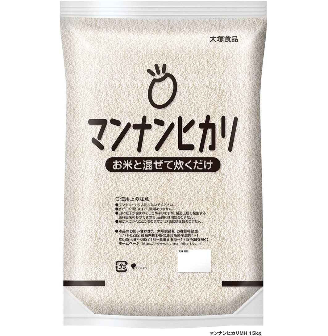 【P5倍! 要エントリー 4-11日スパセ制限事項】大塚食料雑貨類 マンナンヒカリ 15kg ヘルシー こんにゃく 食事制限 マンナン ヒカリ まんなんひかり
