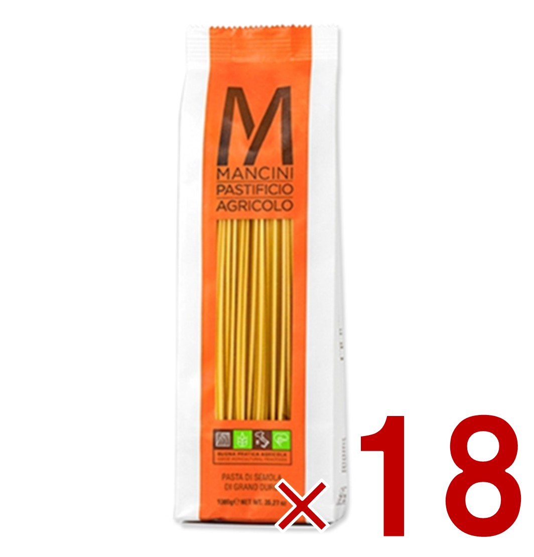 【P5倍! ※要エントリー 19-26日マラソン限定】マンチーニ スパゲッティ 2.2mm 1kg パスタ 食品 グルメ イタリアン料理 業務用 大容量 18個|SG Line 店