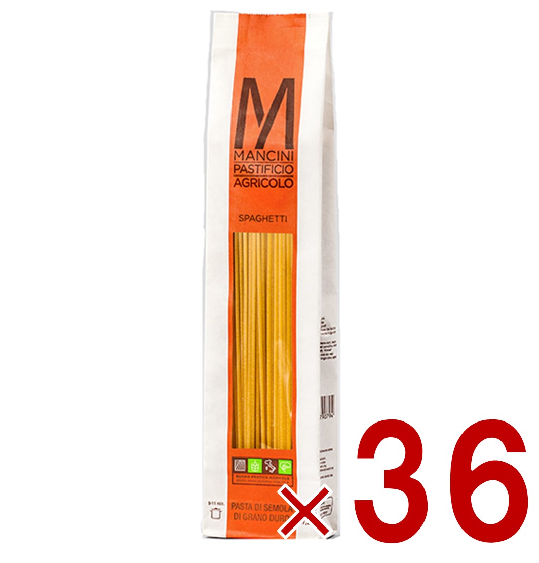 【P5倍! ※要エントリー 19-26日マラソン限定】マンチーニ スパゲッティ 2.2mm 500g パスタ 食品 グルメ イタリアン料理 業務用 大容量 36個|SG Line 店