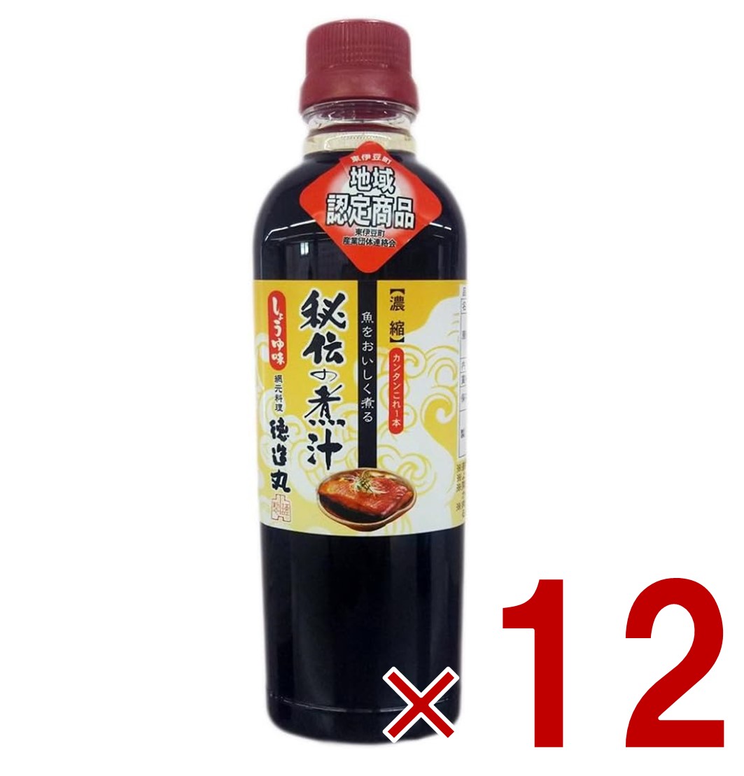 【P5倍! ※要エントリー 19-26日マラソン限定】徳造丸 秘伝の煮汁 しょうゆ味 500ml 煮付け 煮物 調味料 煮魚 和食 日本料理 万能たれ 金目鯛 12個｜SG Line 店