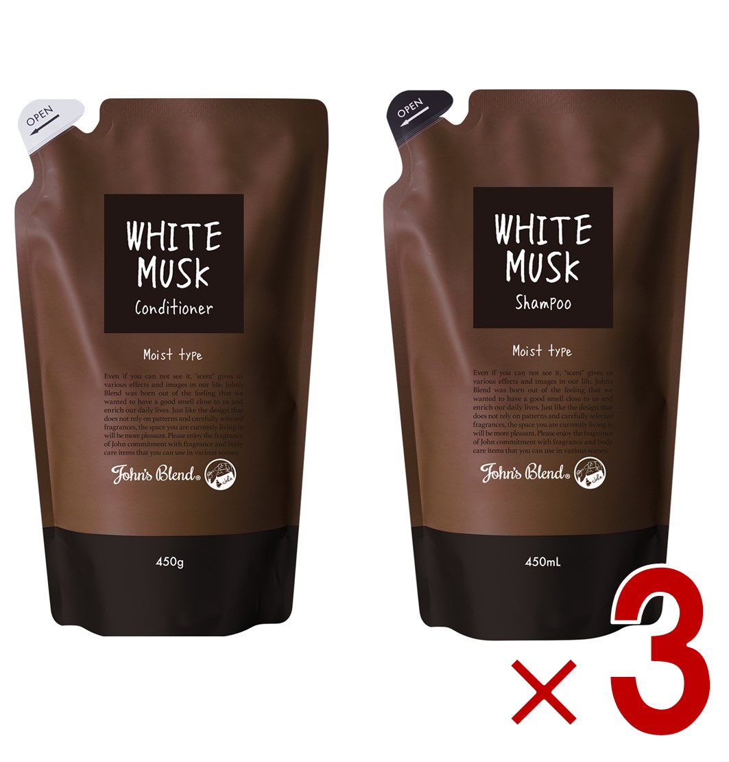 楽天市場】ジョンズブレンド シャンプー 詰め替え ホワイトムスク