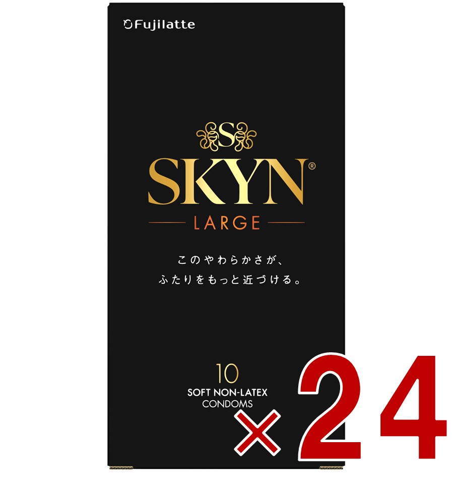 【P5倍! ※要エントリー 9-16日マラソン制限事項】不二ラテックス 予防医学 SKYN ラージ 10個入り口・入口 ひと肌 割り増し金 人工避妊法具 ゼラチン付き添い人 large アイアール 24個 医薬品・コンタクト・介護-避妊具