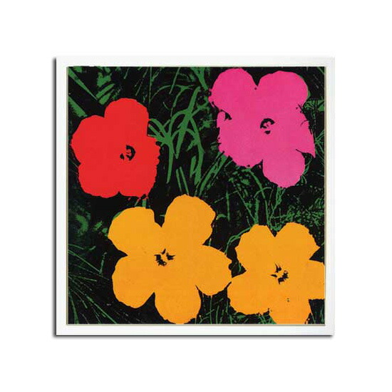 Flowers 1964 1red 1pink 2yellow グラスアート屋 アメリカの画家 版画家 芸術家でポップアートの巨匠として有名なアンディ ウォーホル Andy 1964 1red Warhol その他 1pink アンディ ウォーホル Andy Warhol デザインのアートフレームです