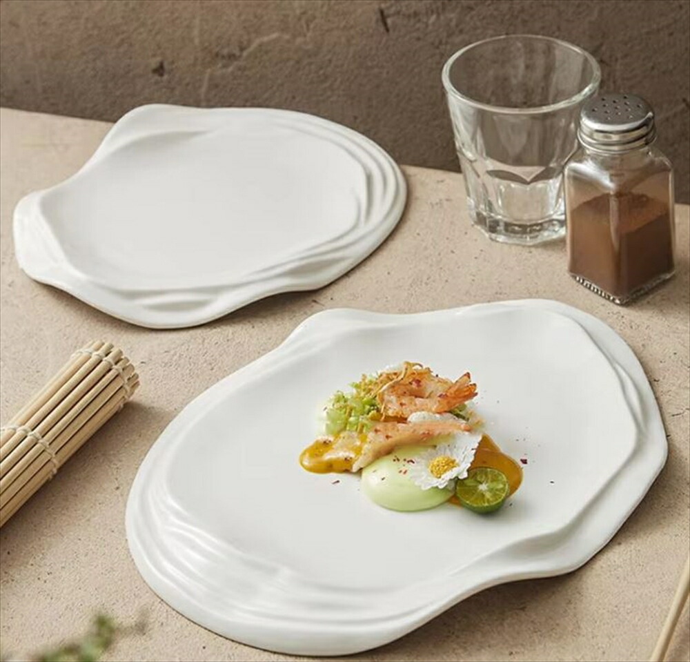 ガラスの大皿 ガラス皿 20センチ ドライアイス演出】大皿パスタ皿 業務用 海鮮