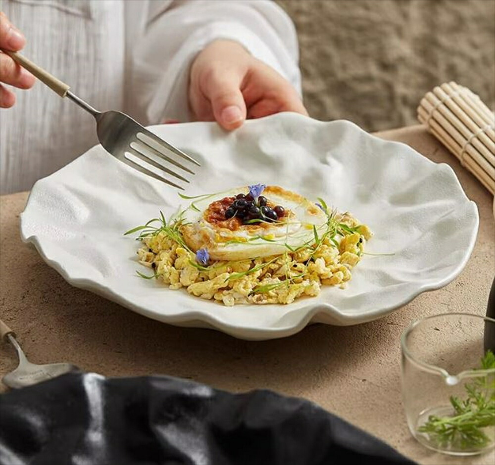 楽天市場】21cm～30cm【丸形セラミックプレート 皿】白 ホワイト