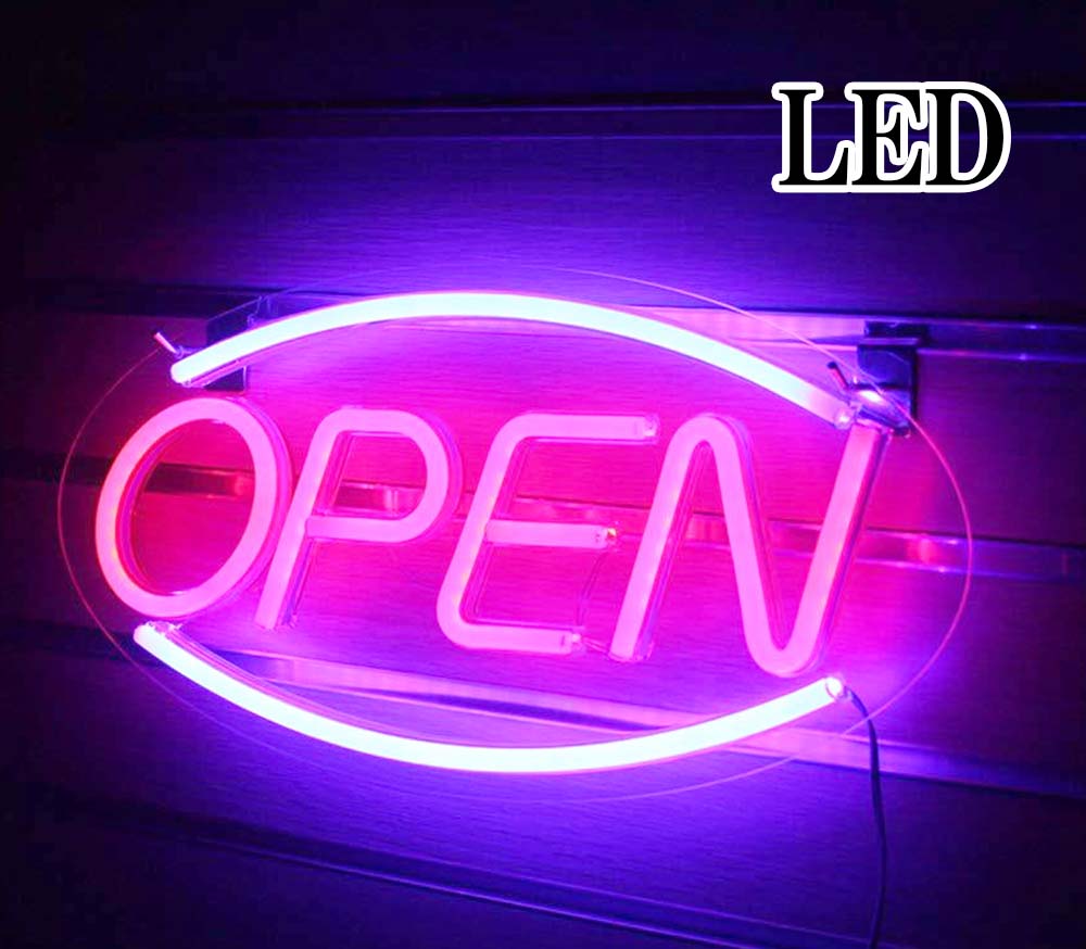 ビッグ割引 訳アリ箱潰れLED ネオンサイン open LEDネオンサイン