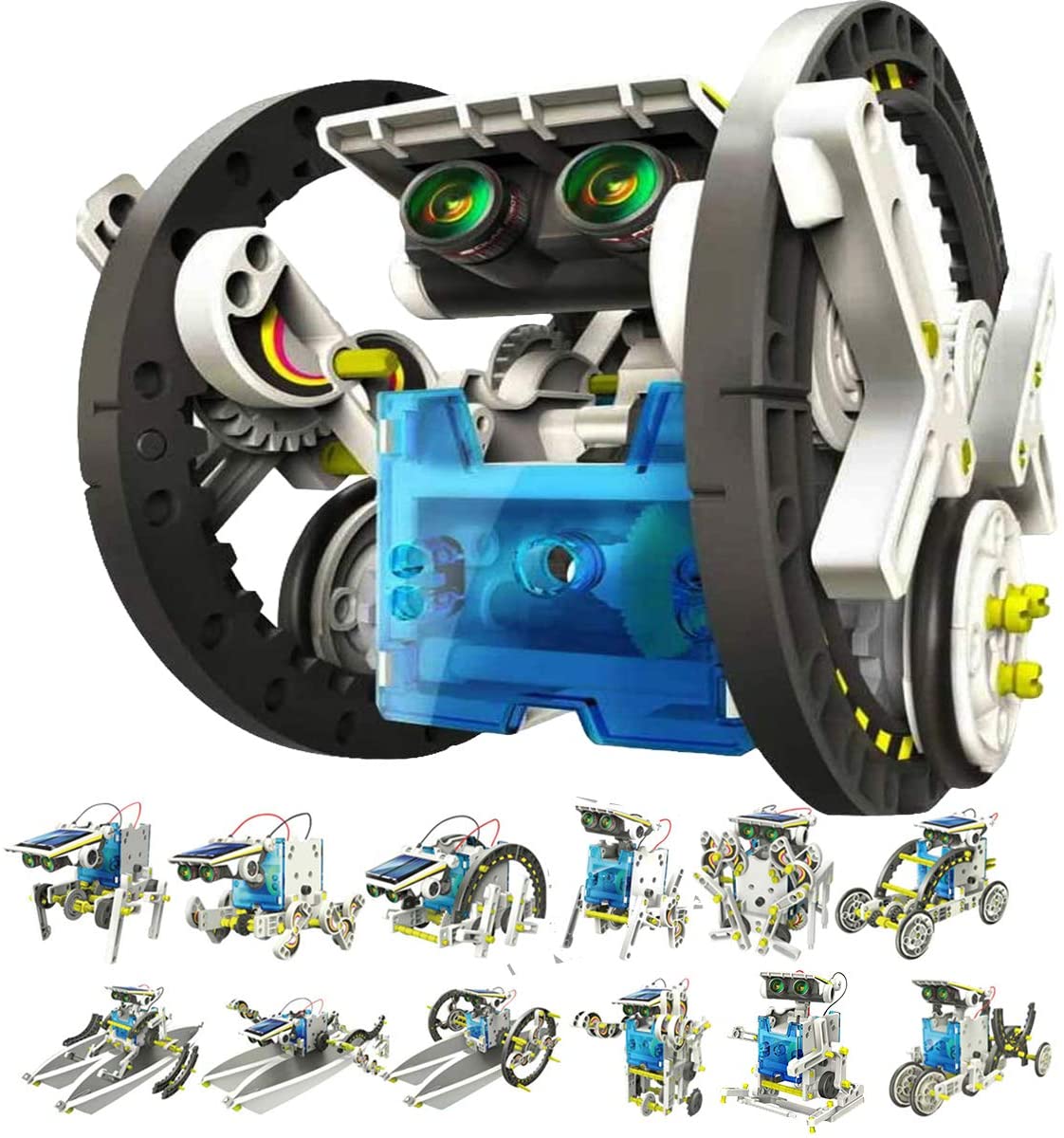 楽天市場】ブロック ロボット 13 in 1 おもちゃ ソーラー