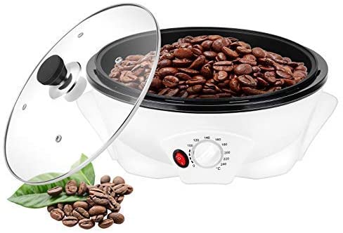 自動 電動焙煎機 コーヒー焙煎機電動 コーヒー生豆焙煎器 温度調節可能0℃ - 200℃ 栗品種 ピーナッツ はと麦 だいず あずき ひまわりの? 家庭用?業務用