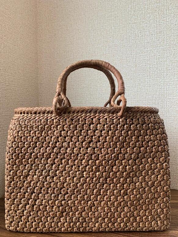 山葡萄一番皮 山葡萄籠バッグ 手作り 山葡萄かごバッグ 内布あり