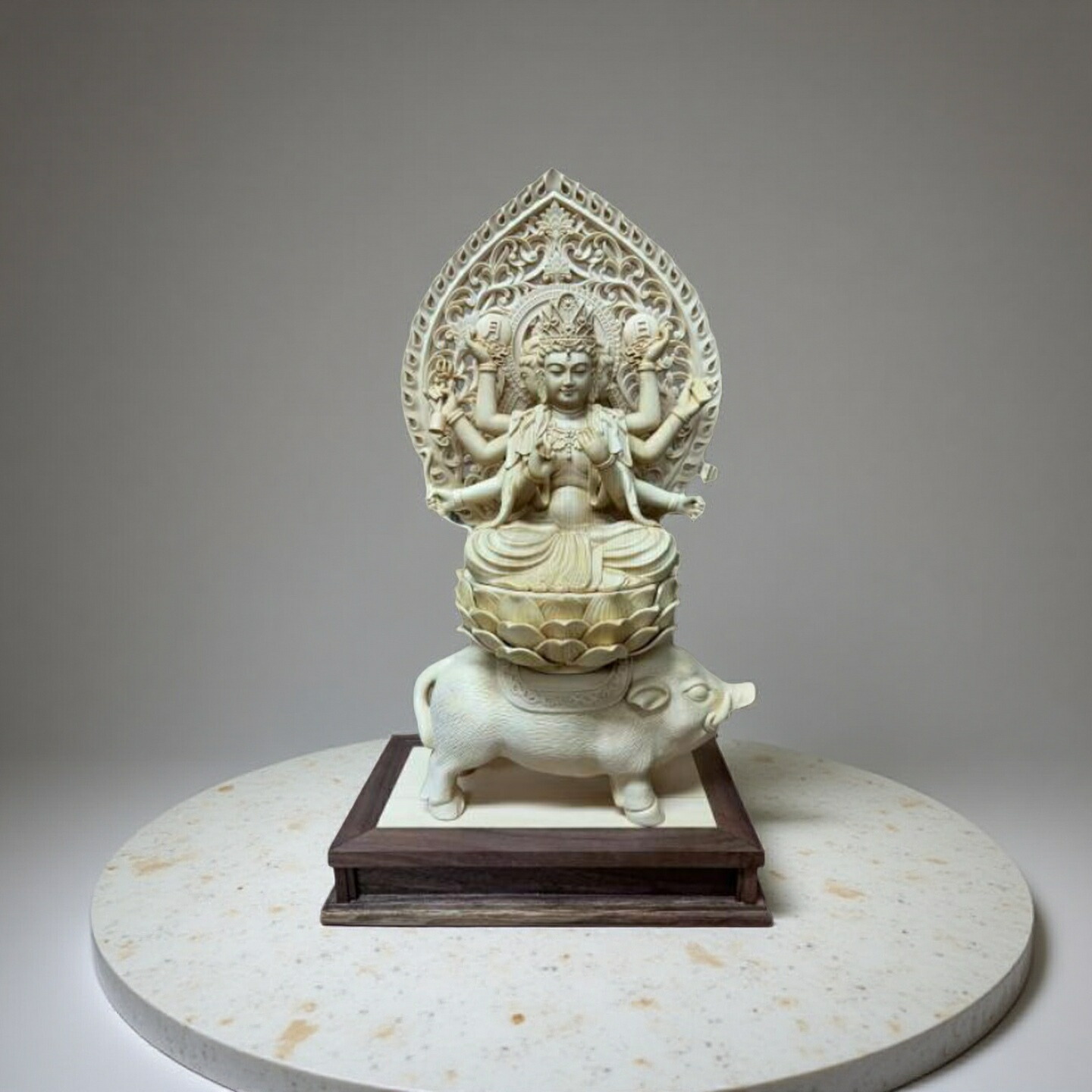 楽天市場】仏像 最上菩薩 総高19cm 桧木彩色 お稲荷さん お稲荷様 稲荷