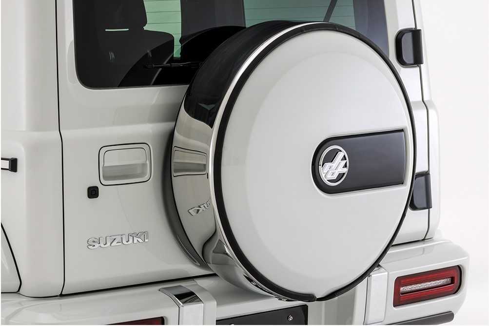 スペアタイヤカバー塗装済み/未塗装 ステンレスバンド ジムニーJB64W・ジムニーシエラJB74W(ダムド リトルG/DAMD littleG)