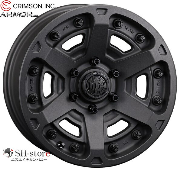 クリムソン(CRIMSON)アーマーFF 16インチ【215/65R16ホイールタイヤセット】200系ハイエース・キャラバンに最適〈タイヤ銘柄選べます！〉