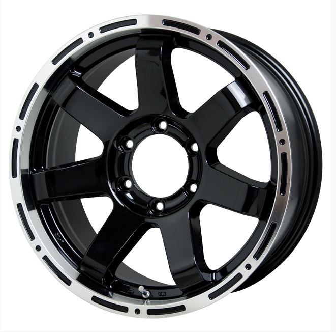 マッドクロス ＭＣ76 ＢＫ/リムＰ 15インチ【厳選輸入195/80R15ホイールタイヤ4本セット】 200系ハイエース・キャラバンに最適〈タイヤ選択自由〉