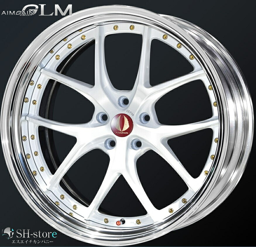 タイヤホイールセットAIMGAIN-GTM(エイムゲイン2P)21インチ【厳選輸入245/35R21】20系/30系アルファード・ヴェルファイアに最適〈タイヤ銘柄選べます〉｜エスエイチカンパニー