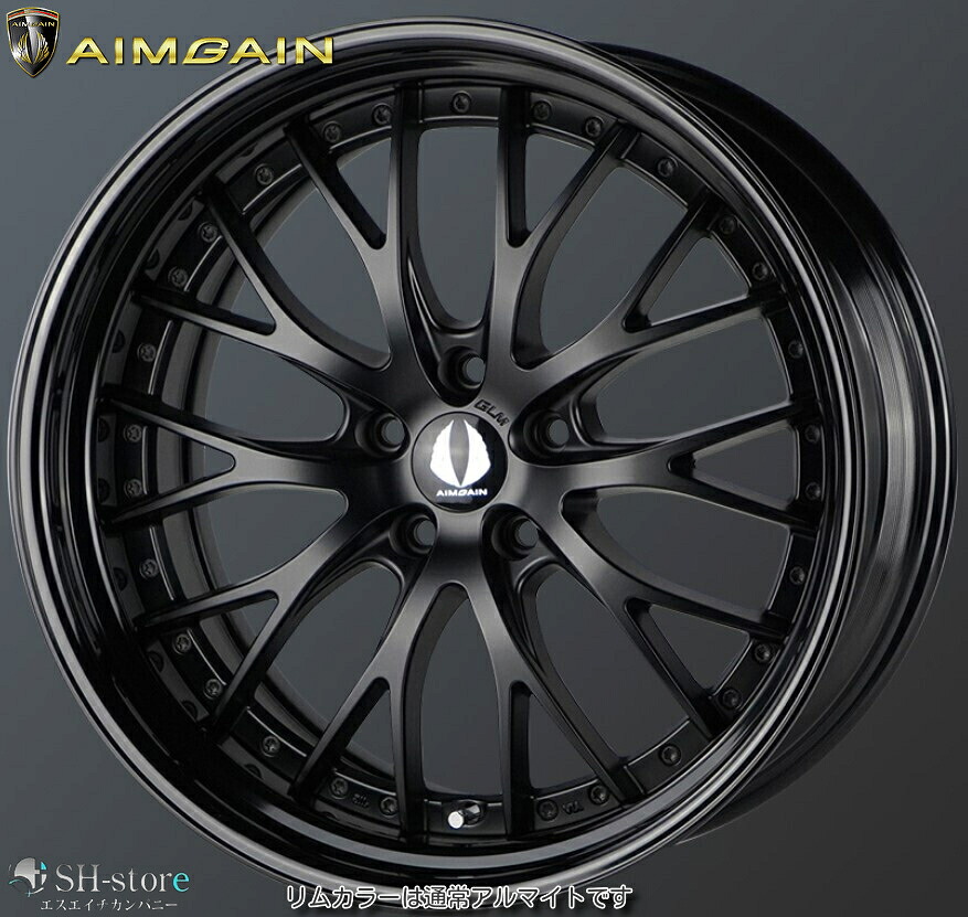 レクサスLS460タイヤホイールセットAIMGAIN-GLM(エイムゲイン2P)20インチ【厳選輸入245/40R20&275/35R20】LEXUS LS600hLに最適〈タイヤ銘柄選べます〉｜エスエイチカンパニー