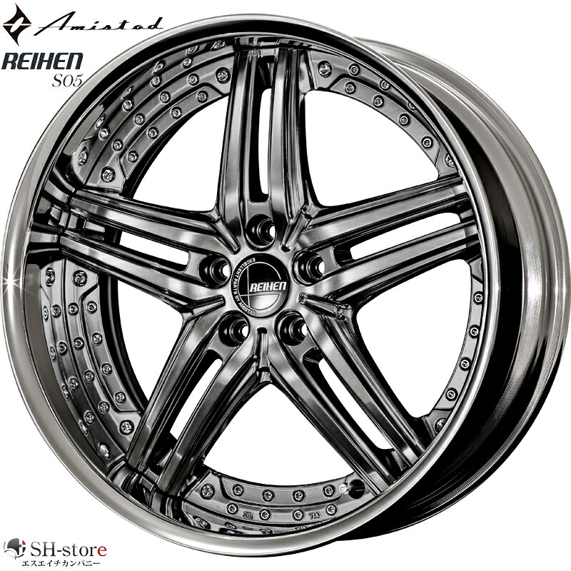 レクサスLS460タイヤホイールセットAmistad(アミスタット)S05 20インチ【厳選輸入245/40R20&275/35R20】LEXUS LS600hLに最適〈タイヤ銘柄選べます〉｜エスエイチカンパニー