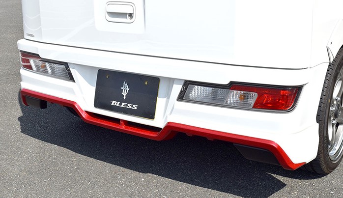 (S321V/S331Vハイゼットカーゴ)リアアンダースポイラー塗装済み/未塗装[ブレスクリエイション/BLESSCREATION]