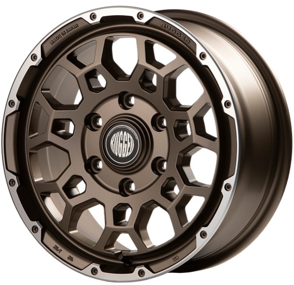 舞杏(BUAN) ラギッドロック セミグロスブロンズ 16インチ 【厳選輸入215/65R16ホイールタイヤセット】200系ハイエースに最適〈タイヤメーカー選べます！〉