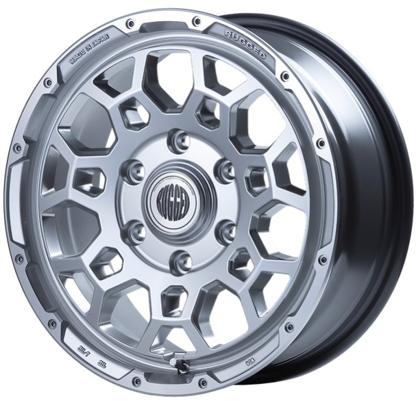 舞杏(BUAN) ラギッドロック チタン 16インチ 【厳選輸入215/65R16ホイールタイヤセット】200系ハイエースに最適〈タイヤメーカー選べます！〉