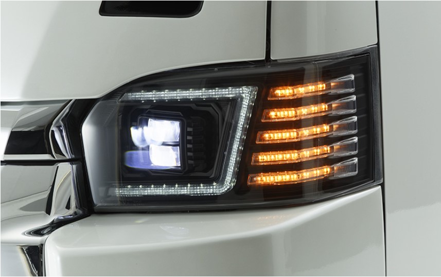 ジョーカー MAX-19 ハイエース4型ハロゲンから4型純正LED変換キット 4型 [H4ハロゲン] →4型 [純正LED] ヘッド変換KIT｜ジョーカー