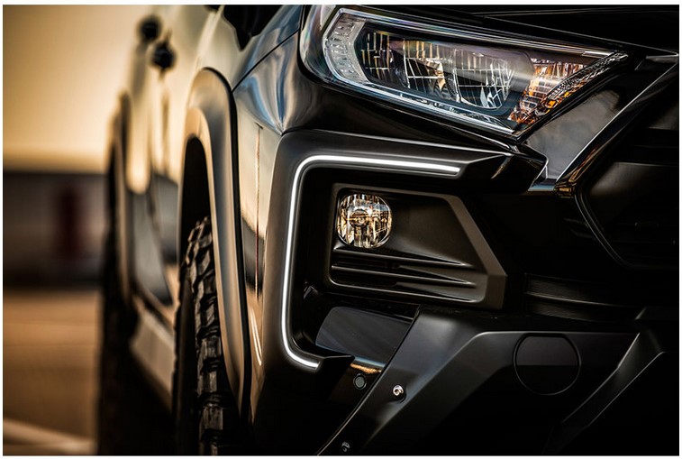 50系RAV4 LEDフォグカバー未塗装 【アドベンチャー/オフロードパッケージ専用】 ダブルエイト(DOUBLE EIGHT/GMG)
