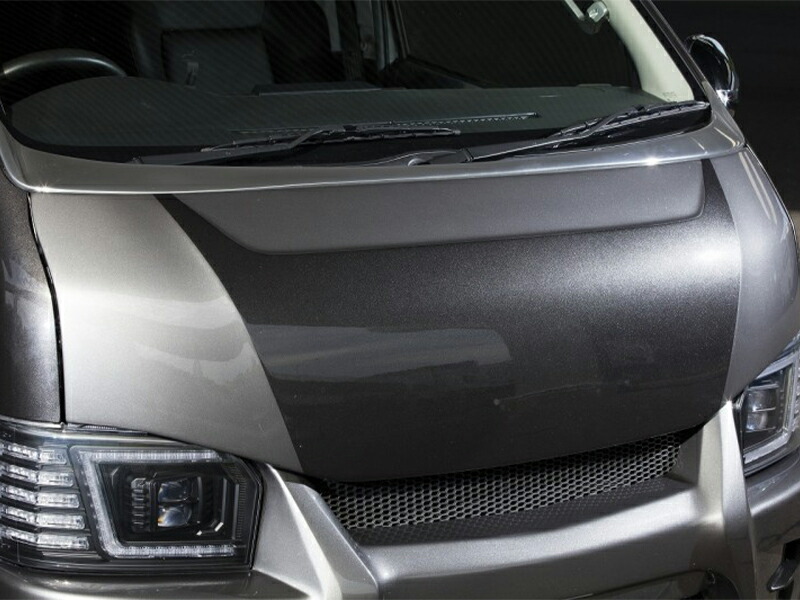 楽天市場】ハイエース ボンネット 200系 1型- 標準ボディ ABS製