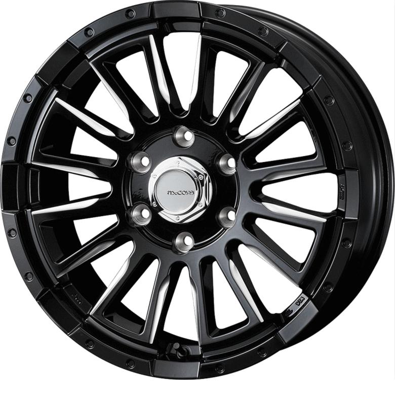ハイエースに225/55R18 ブラックレーシングホイールセット 舞杏 KBレーシングMAX ブラックスポーク 18インチ 【厳選輸入225