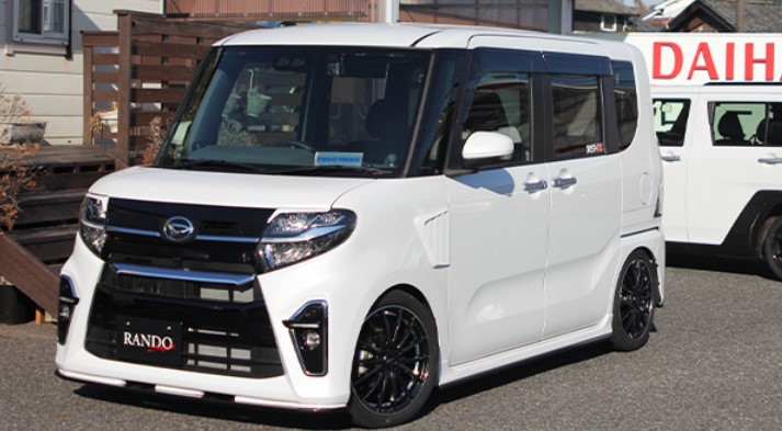 【タントファンクロスLA650/660S】フロントダクトカバー未塗装/オプションPIN&ネット(乱人・エアロテックジャパン)