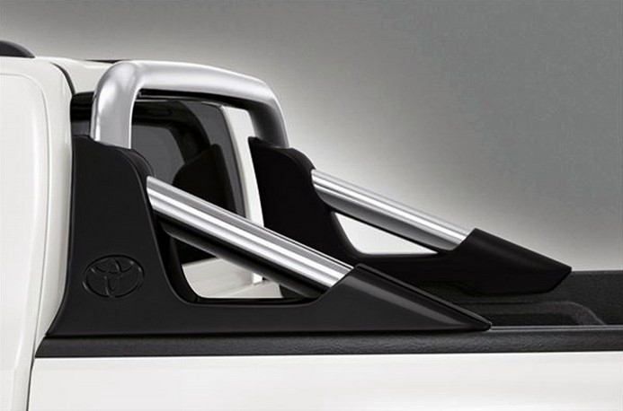 GUN125ハイラックス 海外トヨタ純正スタイリッシュバー【マットブラック】