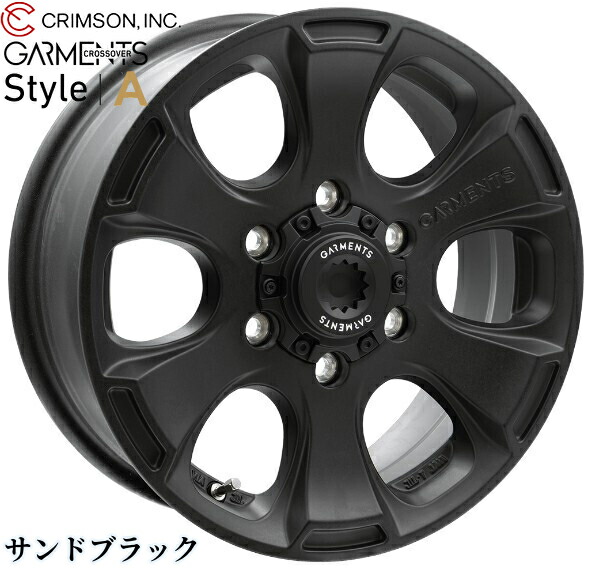 クリムソン(CRIMSON)ガーメンツクロスオーバースタイルA 16インチ【215/65R16ホイールタイヤセット】200系ハイエースに最適〈タイヤメーカー選べます!〉|エスエイチカンパニー