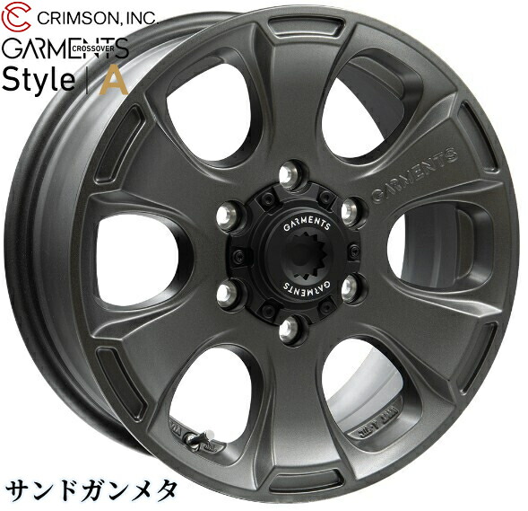 クリムソン(CRIMSON)ガーメンツクロスオーバースタイルA 16インチ【215/65R16ホイールタイヤセット】200系ハイエースに最適〈タイヤメーカー選べます！〉｜エスエイチカンパニー