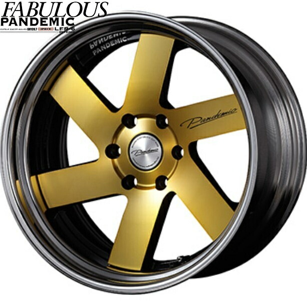 ファブレス［FABULOUS］LFR-6(2P)19インチ7.5J～12.5J【225/40R19ホイールタイヤセット】200系ハイエースに最適〈タイヤ銘柄やオプション選べます！〉｜エスエイチカンパニー