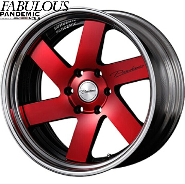 ファブレス［FABULOUS］LFR-6(2P)19インチ7.5J～12.5J【225/40R19ホイールタイヤセット】200系ハイエースに最適〈タイヤ銘柄やオプション選べます！〉｜エスエイチカンパニー