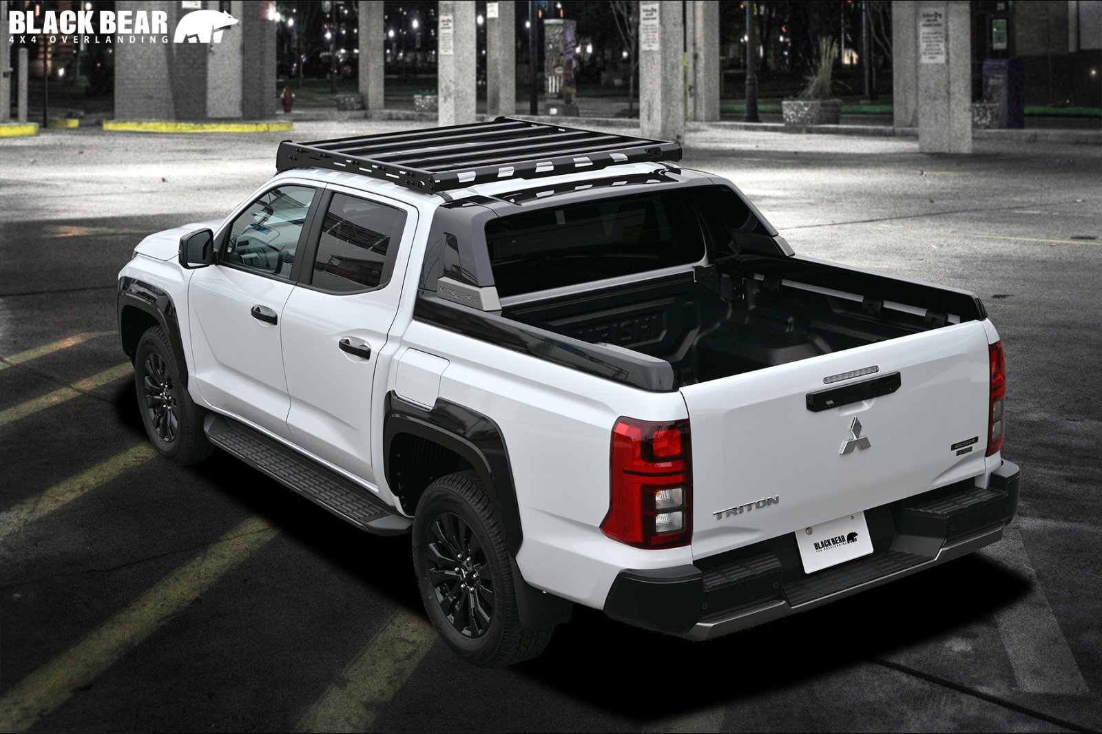 ブラックベアー ルーフラック［トライトンLC2T］RF005 1569&times;1252&times;159mm 高強度鋼材アルミ合金 BLACKBEAR【ランボ・LAMBO】｜エスエイチカンパニー
