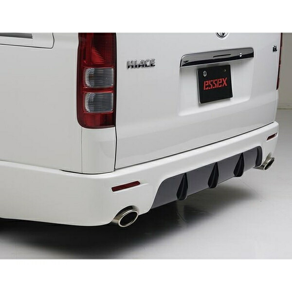 ハイエース マフラーレスリアバンパー ワイド用 ハイエース 200系 1-4型 標準ボディ リアバンパー マフラーレス仕様