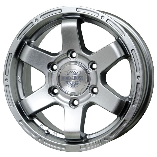 スタッドレス　マッドクロス MC76 ダークシルバー 15インチ【厳選輸入195/80R15ホイールタイヤ4本セット】ハイエース・キャラバンに最適〈タイヤ銘柄選べます〉