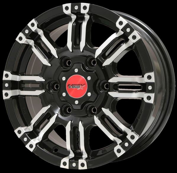 スタッドレス　ビッグウェイ(BIGWAY) ビーマッドX ブラックポリッシュ 15インチ 【厳選輸入195/80R15タイヤ4本セット】ハイエースに最適〈タイヤ銘柄選べます〉｜エスエイチカンパニー