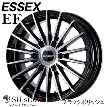 ESSEX(エセックス) EF(1P) ブラックポリッシュ 17インチ【厳選輸入215/60R17ホイールタイヤセット】 200系ハイエース E26キャラバン〈タイヤメーカー選べます！〉｜エスエイチカンパニー