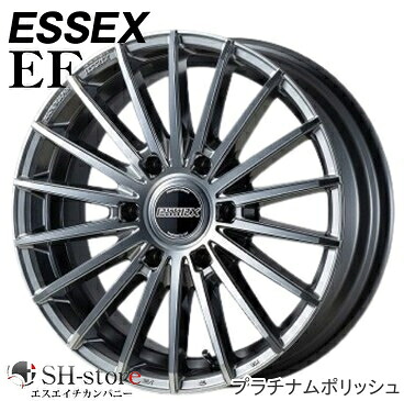 ESSEX(エセックス) EF(1P) プラチナムポリッシュ 17インチ【厳選輸入215/60R17ホイールタイヤセット】 200系ハイエース E26キャラバン〈タイヤメーカー選べます！〉