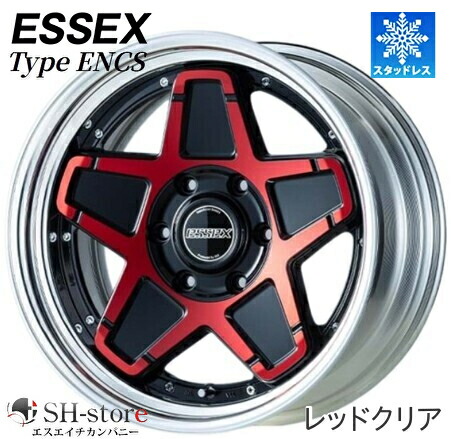 限定激安スタッドレス エセックス/ESSEX ENCS(2P) レッドクリア 17インチ【215/60R17スタッドレスセット】200系ハイエースに最適〈タイヤ銘柄選べます〉 194,900円
