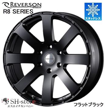 限定スタッドレス レベルソン R8シリーズ フラットブラック 18インチ 【厳選輸入225/50R18ホイールスタッドレスタイヤセット】 200系ハイエース(タイヤ銘柄選べます)|エスエイチカンパニー