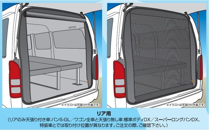 ユーアイビークル（ＵＩ-Ｖｅｈｉｃｌｅ）虫よけ 防虫ネット リア1面