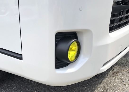 楽天市場】ハイエース200系 3型後期・4-6型 フォグランプレンズカバー